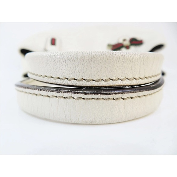 Gucci White Tote Bag with Red and Green Accents - Picture 6 of 12